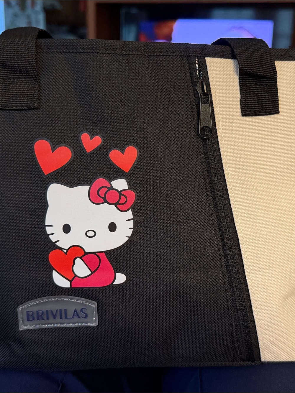 Hello Kitty Black Insulated Lunch Bag filled with Hello Kitty Goodies - Picture 8 of 12